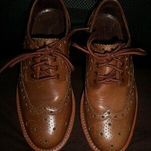 Samuel Windsor, Men's size 5, Dark Caramel, Oxford Dress shoes